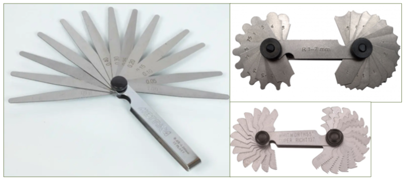 Diff&eacute;rents types de jauges